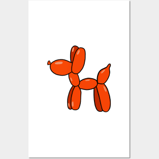 Orange Balloon Dog Posters and Art